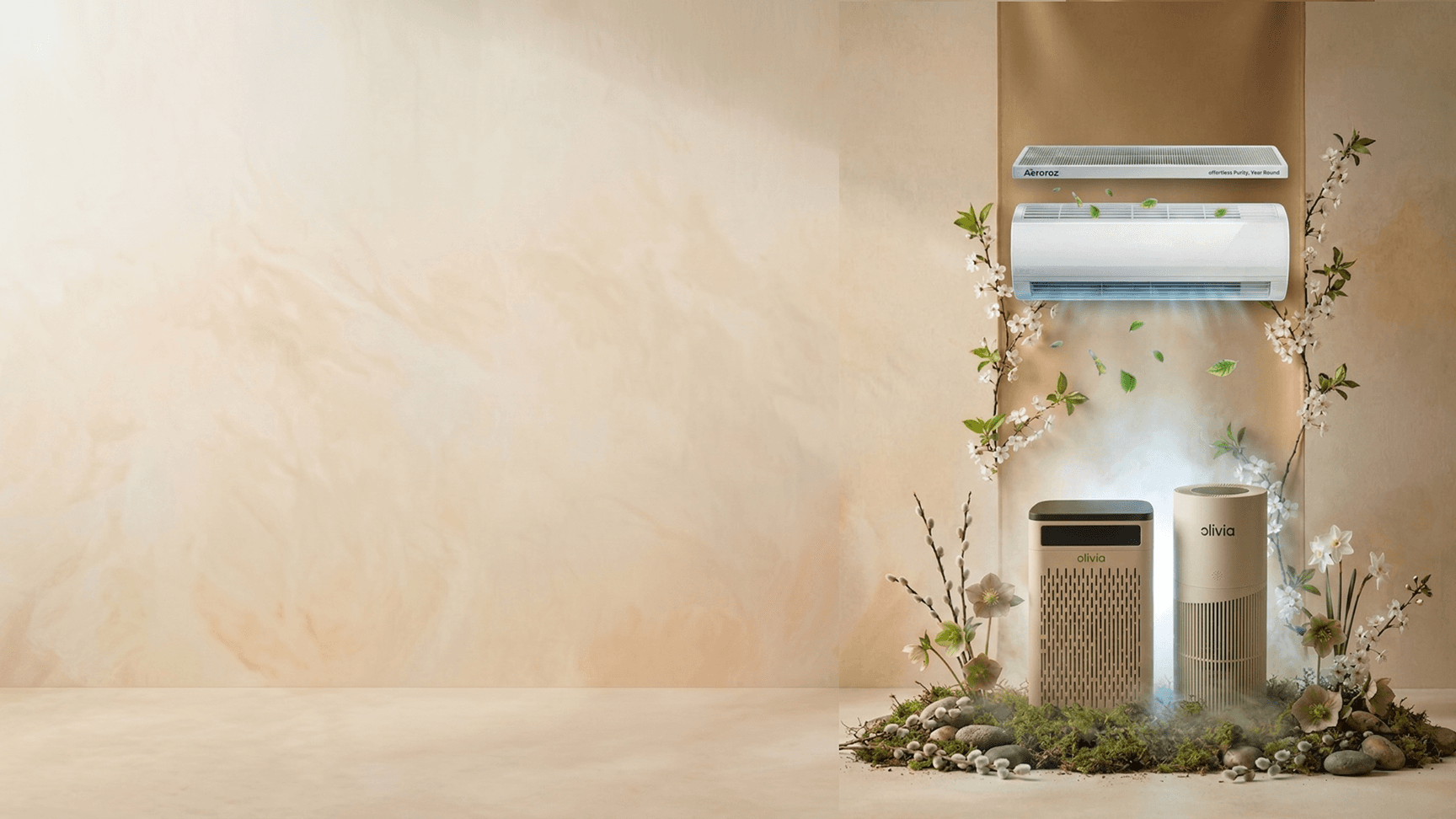 Olivia air purifiers in a certified excellence setup